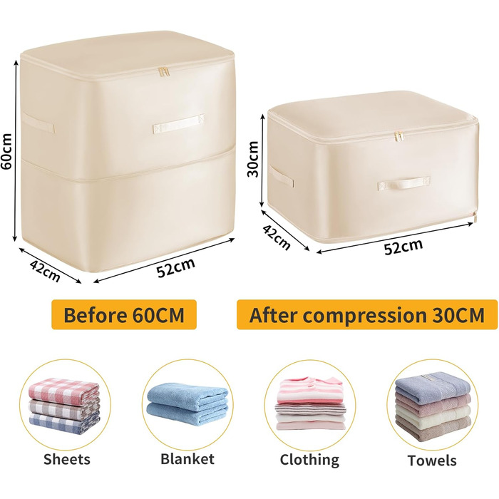 Мішки для зберігання простирадл - Ящики для зберігання білизни на блискавці, мішок для зберігання одягу, шафа, органайзер з посиле