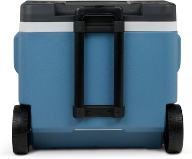 Пасивний холодильник IGLOO IP42 Roller 42 L, крижано-блакитний термобокс з колесами та телескопічною ручкою, холодильник для відпочинку, роботи та кемпінгу