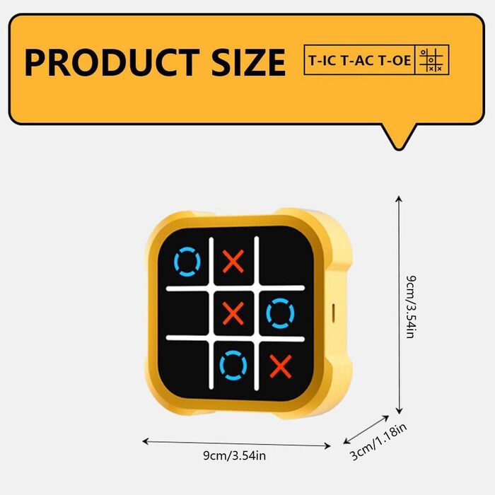 Електронна, електронна ігрова приставка-головоломка, портативна гра в хрестики-нулики для навчання та розвитку пам'яті, ручні іграшкові настільні ігри для дорослих та дітей