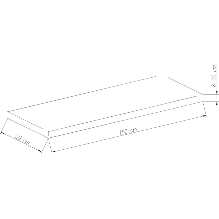 Подушка для лавки Chicreat 150 x 50 x 8 см, червона