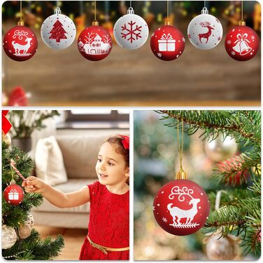 Набір із 16 різдвяних кульок Amteker