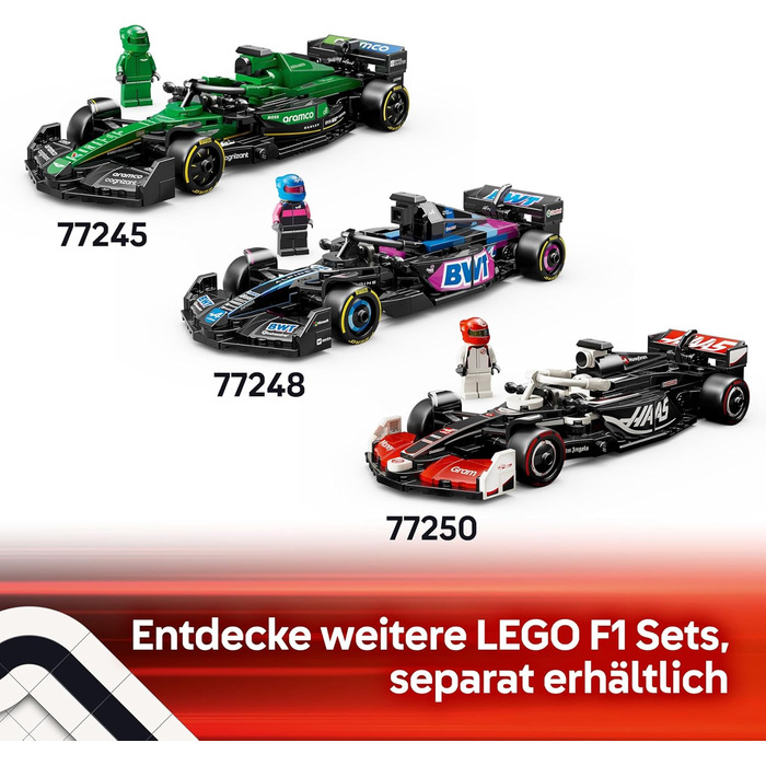 Конструктор LEGO Speed Champions Ferrari SF-24 F1 Racing Car 77242, 275 деталей, гоночний болід