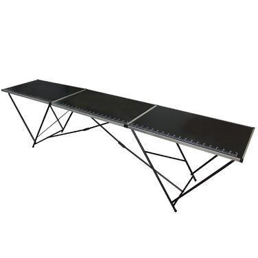 Складаний алюмінієвий стіл для шпалер TRUTZHOLM 300x60 см Багатофункціональний стіл із практичною вимірювальною шкалою Вантажопідйомність до 30 кг, стійка МДФ-плита товщиною 3 мм