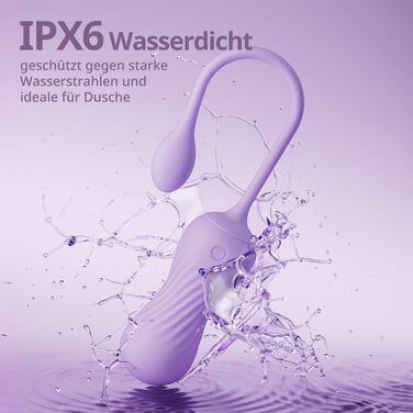 Віброяйце Seekheart 2 в 1, з додатком, 9 режимів вібрації та 360° обертання, для стимуляції клітора та G-точки