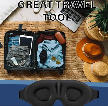 Маска для сну BASTIEK для чоловіків і жінок, 3D контурна чашка, блокує світло, нічна маска для сну увігнутої форми, зручна маска д