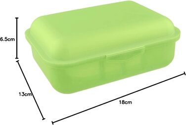 З роздільником Ланчбокс для сендвічів та їжі Контейнер для зберігання продуктів Герметичний контейнер Можна мити в посудомийній машині (лимонний)