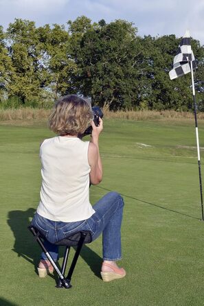 Табурет Walkstool - Базова модель - Складаний стілець на 3 ніжках з алюмінію - Складаний - 2 моделі на вибір з фіксованою висотою сидіння 50 та 60 см - Вантажопідйомність від 150 до 175 кг - Виготовлено у Швеції, Чорний, 60 см, Walkstool Basic