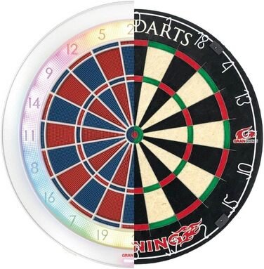 Дошка для розваг GranBoard 132, турнірні розміри, чорний, білий, червоний, зелений