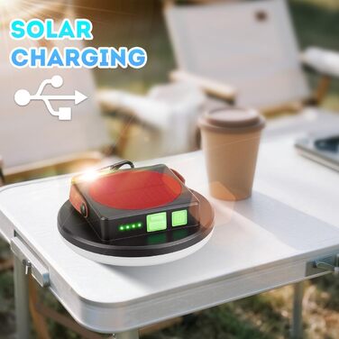 Сонячний світлодіодний кемпінговий ліхтар WholeFire, світлодіодний ліхтар для намету, підвісний кемпінговий ліхтар з 4 режимами, лампа для кемпінгу для використання на вулиці, аварійна ситуація, риболовля, походи