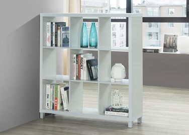 Комплект полиць для шафи Kubox з 9 відділеннями, дерево, сірий, 3 x 3, 118x29x111