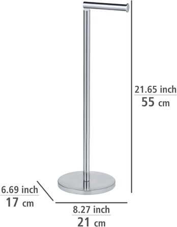 Підставка для туалетного рулону 2в1, нержавіюча сталь срібляста