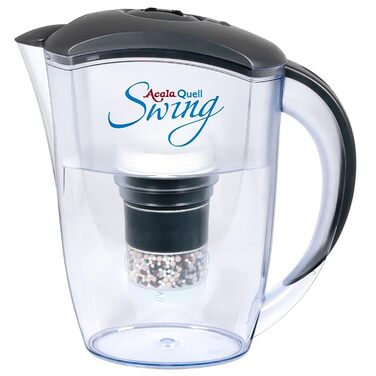 Фільтр для води AcalaQuell Swing антрацит Фільтр для води з активованим вугіллям Найвища продуктивність фільтра - багатошаровий Без BPA та BPB ReNaWa - Технологія Створює смачну, заспокійливу воду