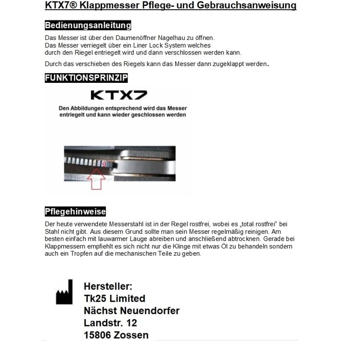 Ніж складаний Кишеньковий ніж M2, чорний, 7
