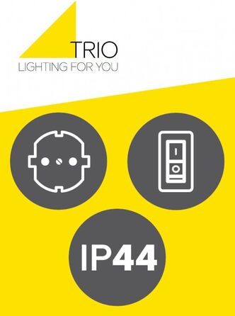 Стільна настінна LED-лампа для ванної кімнати Trio Piera 284074206, хром, пластик, 8 Вт, з вимикачем та розеткою, ширина 41,5 см