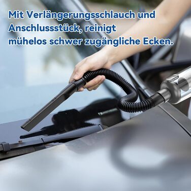 Автомобільний ручний пилосос акумуляторний - 9500PA потужний портативний міні-пилосос - 30хв роботи USB акумуляторний автомобільни