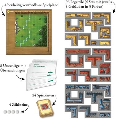 Моє місто - Ваше місто стає унікальним, Різноманітний сімейний набір для 2-4 гравців, Вік 10, Гра в стилі "Легасі", Настільна гра, Гра для вечірки, 691486
