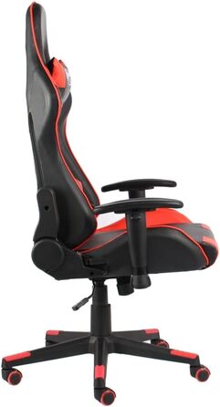 Ігрове крісло поворотне червоне ПВХ