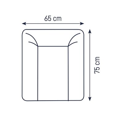 Пеленальний килимок Julius Zllner Softy 65x75 см - пеленальний килимок - водонепроникний і витирається - зроблено в Німеччині - Oe