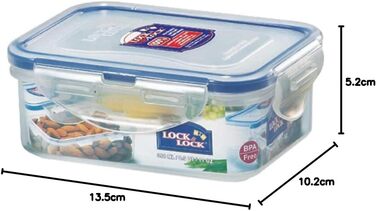 Контейнер для зберігання продуктів ZIP Premium Lock&Lock HPL806, морозильна камера, 350 мл, герметичний, міцний, перевірений - набір з 12 шт.