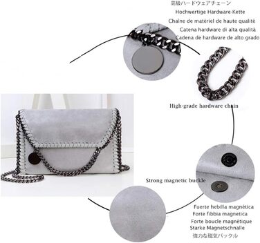 Жіноча сумка-месенджер MZBoutiques з ланцюжком, повсякденна, зі штучної шкіри (Золота)