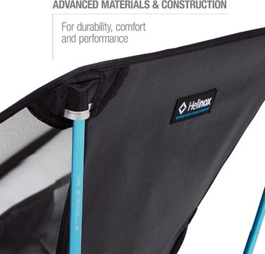 Наземне крісло Helinox Міцне, надлегке, складне, портативне крісло для кемпінгу, походів, піших прогулянок та мотоциклетних турів, чорного кольору