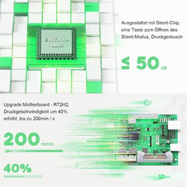 Принтер ENTINA Tina2S із хмарним друком Wi-Fi, повністю зібраний міні-3D-принтер із автоматичним вирівнюванням для початківців, з
