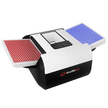 Автоматичний змішувач карт Shufflebox S1 з акумулятором 2000mAh, безшумна машина для перемішування двох колод, компактний розмір
