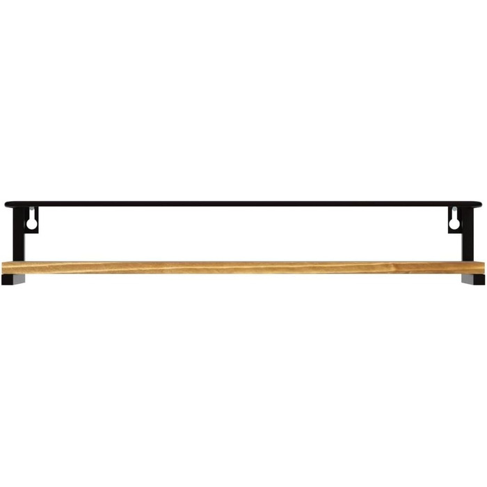 Настінні полиці для спецій OROPY з 2 предметів для кухні, підвісний органайзер для спецій із соснової деревини, дерев&39яна настінна кухонна полиця для дверцят шаф, банки для трав з анкером, банки для спецій - соснова деревина, 40x9 см, набір з 2 предметі