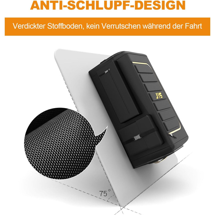 Органайзер для багажника ErgoCar, сумка для автомобіля з оксфорду, трьохсекційний, складаний, великої місткості, для авто/позашляховика/вантажівки (чорний, 70 л з бічними кишенями) Чорний 70л з бічними кишенями