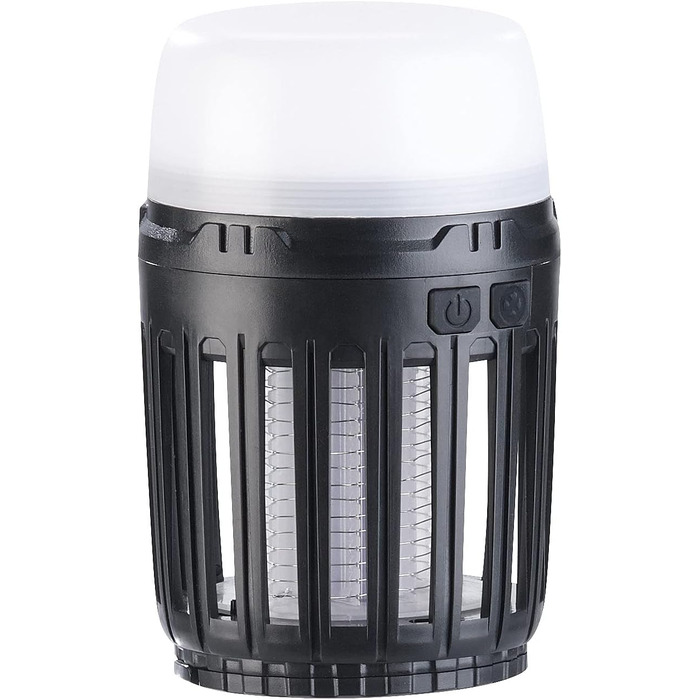 Ліхтар від комарів Exbuster УФ-засіб від комах 2-в-1 та кемпінговий ліхтар з акумуляторною батареєю, регульованою яскравістю, USB (кемпінговий ліхтар від комарів, лампа від комарів, настільна лампа на батарейках)