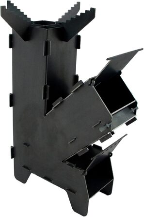 Велика система розетки Fire World Rocket Stove виготовлена з міцної сталі товщиною 3 мм