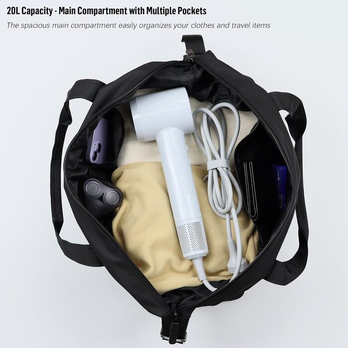 Дорожня сумка Ryanair для ручної поклажі 40x20x25, водонепроникна шкіряна дорожня сумка з ремінцем на плече