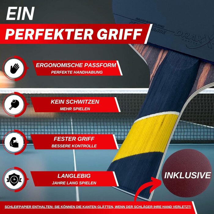 Тенісна бита DRAXX SPORTS Carbon 6 зірок — Високопродуктивний вибір для професіоналів