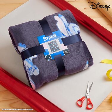 Флісова ковдра Disney Stitch, маленька, тепла, м&39яка ковдра, пухнаста ковдра, різнокольорова, для ліжка, дивана, затишна зима, 150x130 см, подарунки Stitch (Blue Stitch), Blue Stitch 150x130 см