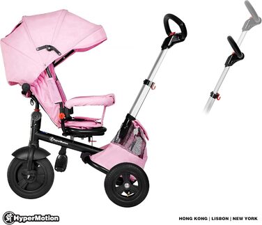 Триколісний велосипед HyperMotion з поворотним комфортним сидінням, дитячий складаний триколісний велосипед Tobi Velar з батьківсь