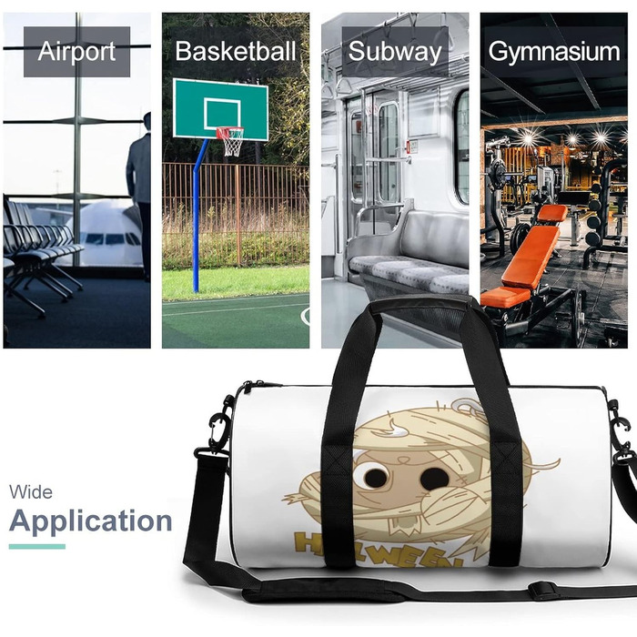 Яскраво-жовта дорожня сумка-мішок з мультяшним малюнком, спортивна сумка для мами та тата, унісекс