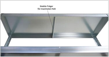 Набір економ-класу з 5 предметів Металеві стелажі Steel Eagle 180x120x60 см Навантаження на полицю 130 кг Оцинковані надміцні стелажі, кухонні стелажі, стелажі для підвалу, стелажі без болтів, гаражні стелажі, стелажі для зберігання 5 шт. ВxШxГ 180x120x60