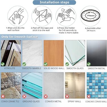 Тримач для туалетного рушника без свердління, тримач для туалетного рушника 304 хромована нержавіюча сталь, тримач для туалетного