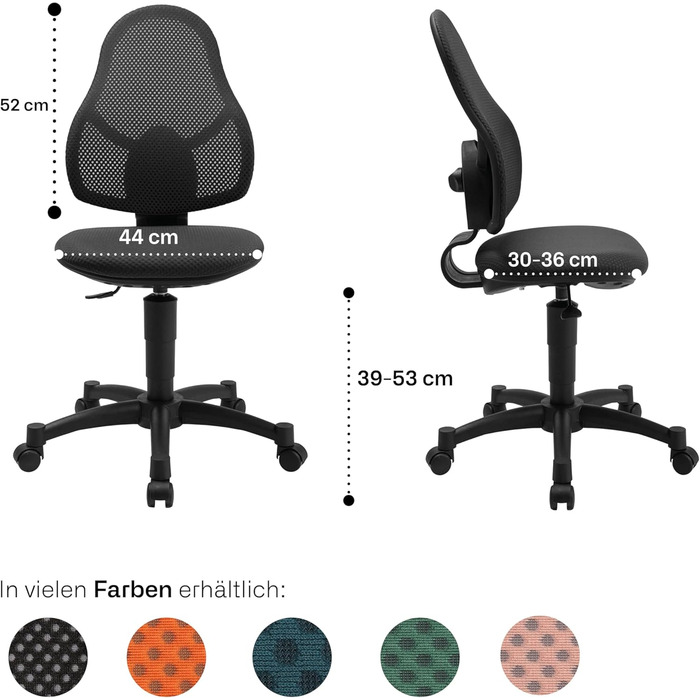 Дитячий обертовий стільчик Topstar Open Art Junior AZ росте разом з вами М&39ятний М&39ятний Один розмір