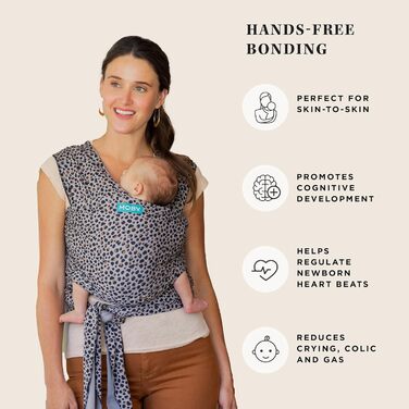 Слінг для новонароджених і малюків - Обгортки - Ідеальна переноска для мами й тата - Регулюється для всіх типів статури - Може нос