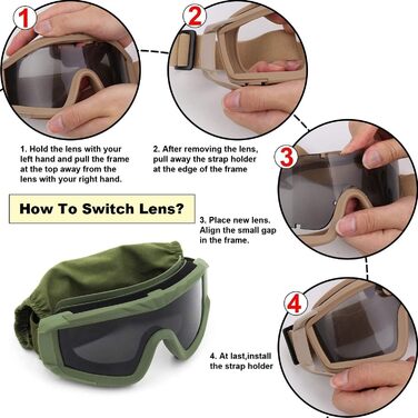 Тактичний шолом PJ типу Airsoft Fast та складна маска для захисту слуху з окулярами та повним захистом обличчя, червона маска