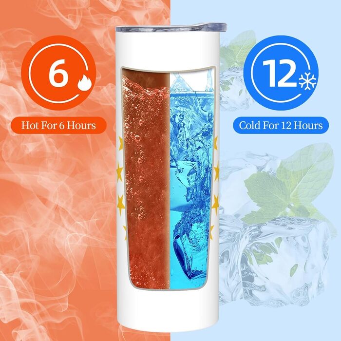 Кухоль із прямою трубочкою, дизайн прапор штату Род-Айленд, друкований, дорожній кухоль, підходить для кемпінгу, офісу та дому, 590 мл