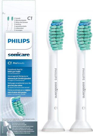 Оригінальні насадки для звукових зубних щіток Philips Sonicare ProResults Original - 8 упаковок білого кольору (модель HX6018/07) (2 шт. и (1 упаковка), 2 шт. и, стандартна коробка)