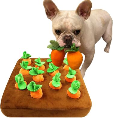 Celawork Intelligence Toy for Dog Interactive Toy Plush Carrot Sniffing Mat Dog Toy Intelligence Sniffing Mat Dog Vegetable Plush Toy for Dog, Celawork Intelligence Toy for Dog Interactive Toy Plush Carrot Sniffing Mat Dog Toy Intelligence Sniffing Mat Do