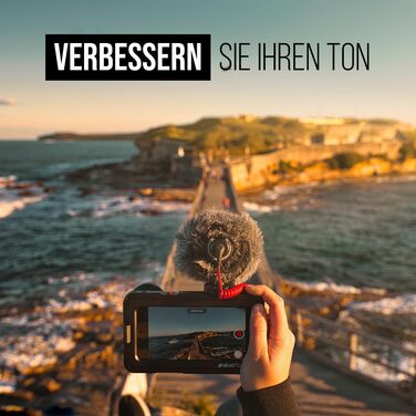 �DE VideoMicro спрямований мікрофон для кріплення на камеру для запису відео та створення контенту VideoMicro Single