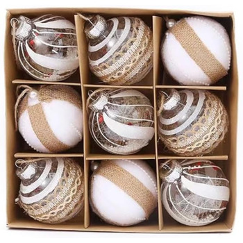 Набір з 9 елегантних різдвяних кульок FlYHIGH