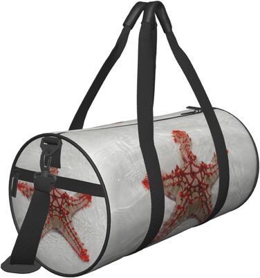 Дорожня сумка-циліндр, червона на тлі піщаного моря, спортивна сумка для чоловіків та жінок, сумка-мішок, спортивна дорожня сумка