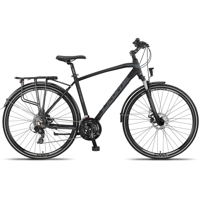 Велосипед Licorne Bike Premium Touring Trekking, 28-дюймова алюмінієва рама з дисковими гальмами, підходить для хлопчиків, дівчаток, жінок та чоловіків