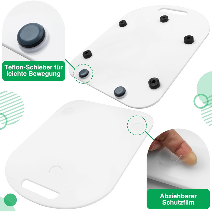 Акрилова розсувна дошка для Thermomix TM6 TM5, класична біла, швидке переміщення