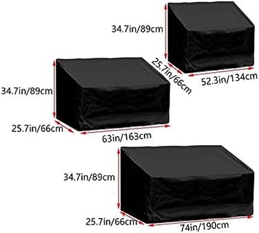 Садова лавка сидіння дощовий чохол патіо крісло чохол відкритий диван сидіння чохол патіо газон меблі чохли 2 3 4 місця (2місця 134 * 66 * 89см)